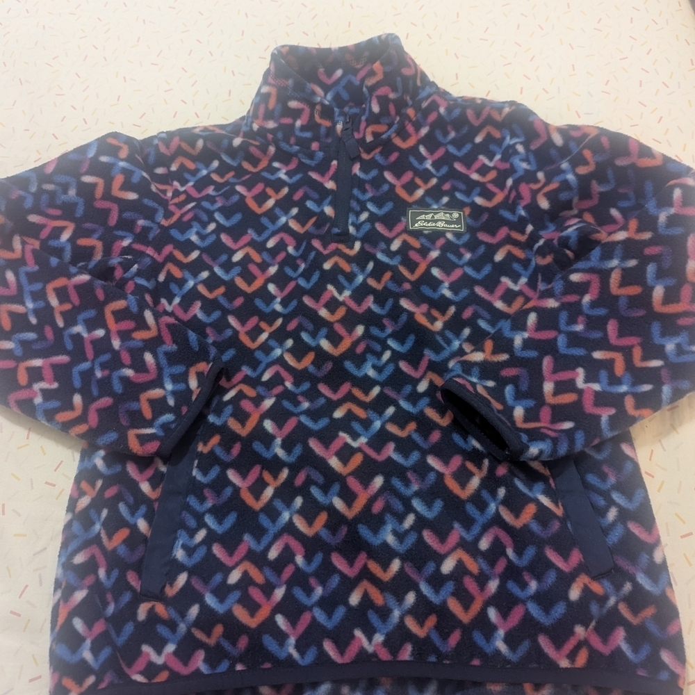 Eddie Bauer Kids Colorful Pattern Fleece Hoodie